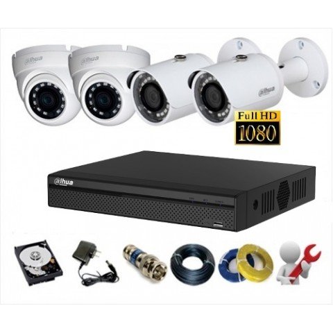 TRỌN BỘ CAMERA DAHUA 2.0MP - HD 1080P SIÊU NÉT