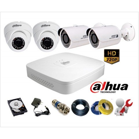 TRỌN BỘ CAMERA DAHUA 1.0MP - HD 720P SIÊU NÉT