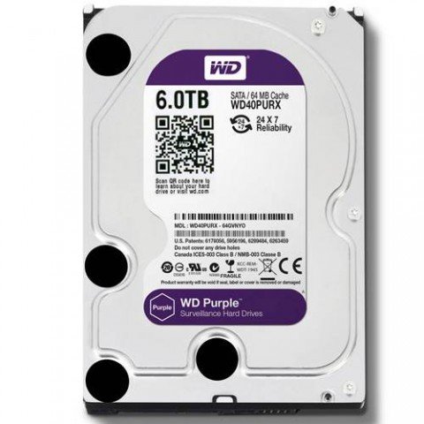 Ổ CỨNG HDD WESTERN PURPLE 6TB SATA3