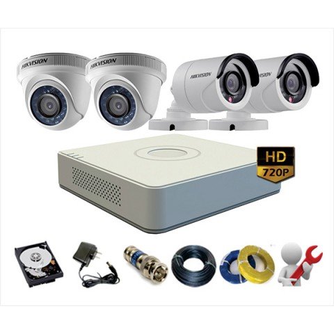 TRỌN BỘ CAMERA HIKVISION 1.0M - HD 720P SIÊU NÉT