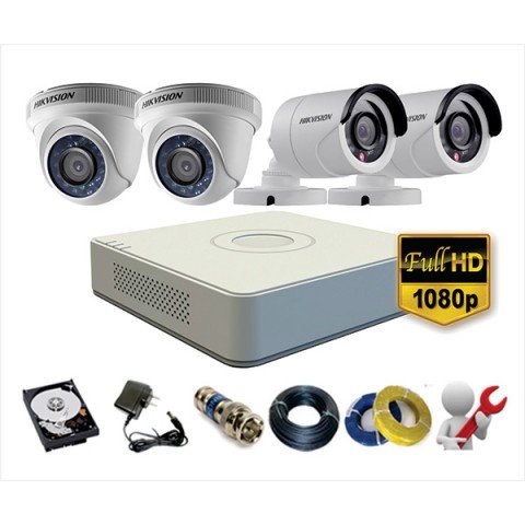 TRỌN BỘ CAMERA HIKVISION 2.0M - HD 1080P SIÊU NÉT