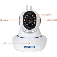 CAMERA IP WIFI YOOSEE (2 ANTEN) + THẺ NHỚ 32GB